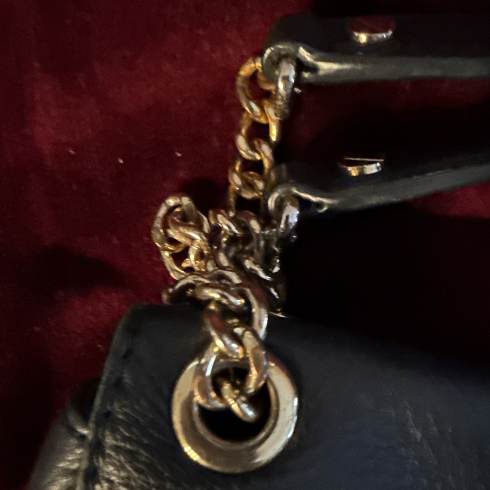 MICHAEL KORS FULTON Bag SMALL SHOULDER FLAP PURSE Black Pebbled Leather - Picture 3 of 10